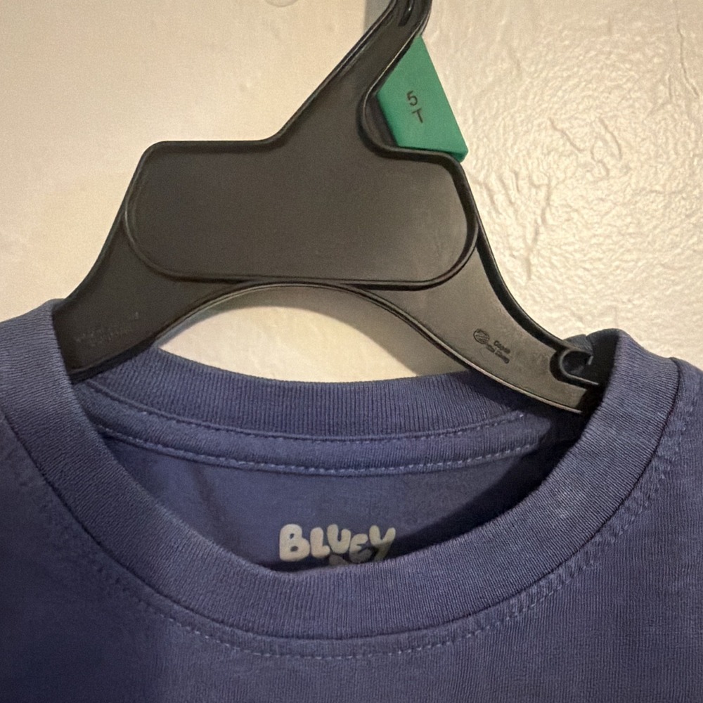 Bluey Bingo Graphic Cotton Crew Neck Short Sleeve T-Shirt Blue 5T - Picture 4 of 8